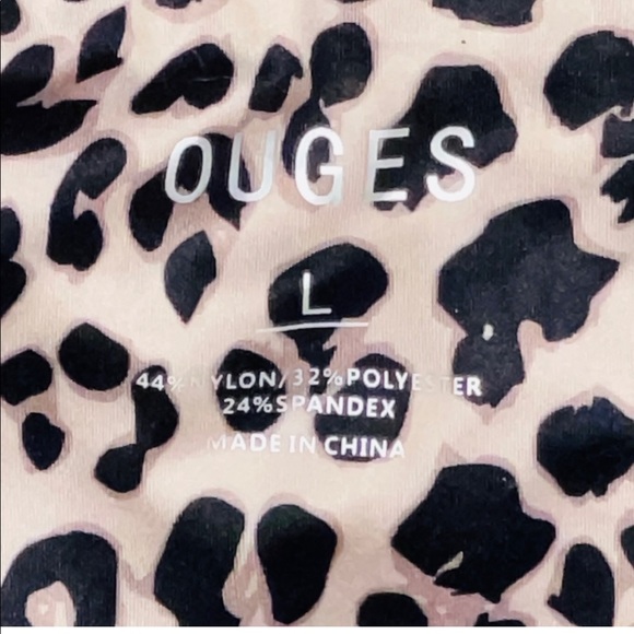 HP🐆♥️SEXY OUGES LEOPARD PRINT HIGH WAIST 7/8 ACTIVEWEAR YOGA LEGGINGS w/POCKETS - Picture 10 of 16